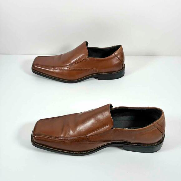 Stacy Adams Men\'s Templin Bike Toe Loafers in Cognac Leather - 12M EU46 main image 9